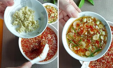 Công thức pha nước chấm mắm tỏi, hợp mọi món ăn