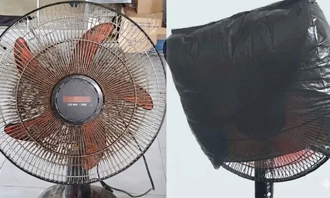 Vệ sinh quạt không cần tháo khung: Chỉ với 1 túi nilon, quạt sạch bong như mới trong 5 phút