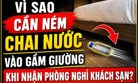 Vì sao cần ném chai nước vào gầm giường khi nhận phòng nghỉ khách sạn?