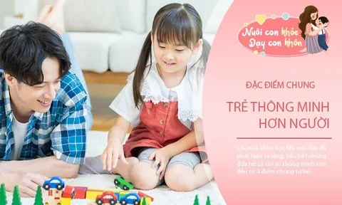 Trẻ có 4 biểu hiện thông minh hơn bạn bè, được rèn luyện đúng thì khó tin là con không xuất sắc