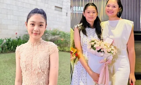 Con gái lai Trung Quốc của Hoa hậu Hương Giang leo núi trong kỳ nghỉ hè, nổi bật với chiều cao 1m78, đôi chân dài hệt mẹ