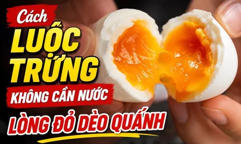 Cách luộc trứng không cần nước, lòng đỏ dẻo quánh