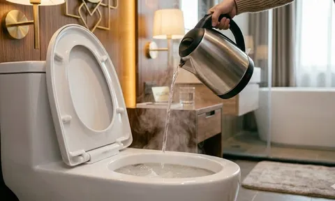 Vì sao phải đổ nước sôi vào bồn cầu ngay khi nhận phòng khách sạn?