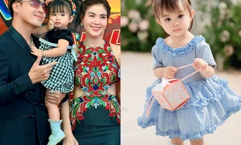 Con gái Kha Ly gần 2 tuổi được mẹ khen dạn dĩ khi đi sự kiện, visual xinh như búp bê khiến dân tình xuýt xoa