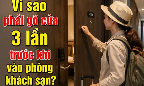 Vì sao phải gõ cửa 3 lần trước khi vào phòng khách sạn?