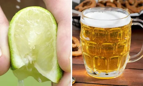 Tại sao bạn nên thả vài lát chanh tươi vào cốc bia?