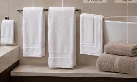 Tại sao nhiều phòng khách sạn có 3-4 loại khăn? Nhiều người dùng sai chiếc khăn nhỏ