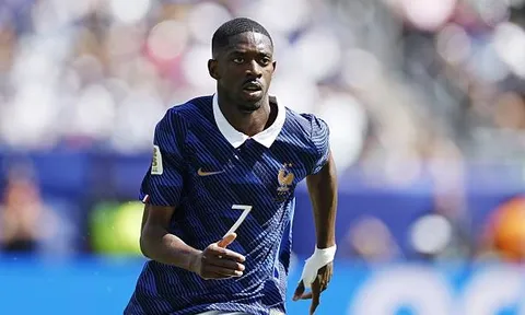 Ousmane Dembele lạc lõng giữa dàn sao tấn công của đội tuyển Pháp