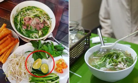 Tại sao ăn phở gà thì vắt chanh, ăn phở bò lại cho giấm?
