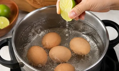 Tại sao bạn nên vắt vài giọt chanh vào nồi luộc trứng?