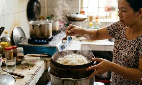 Vì sao các bà nội trợ khéo tay luôn cho muối khi đồ xôi?