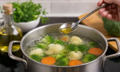 Vì sao đầu bếp nhà hàng khuyên nên cho một ít dầu ăn vào nồi luộc rau củ?