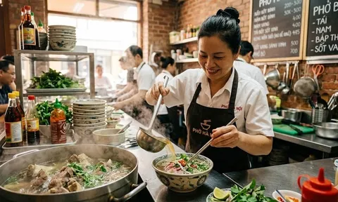 Vì sao hàng phở luôn phải "trần nóng" bát trước khi múc nước dùng?