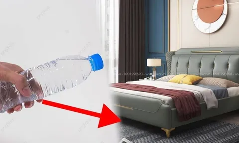 Vì sao khi qua đêm trong khách sạn người ta thường lấy chai nước lăn xuống gầm giường?