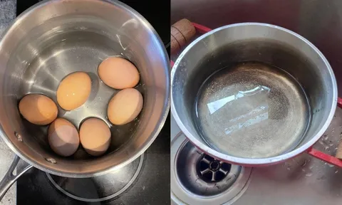 Vì sao nồi luộc trứng luôn bị đen?