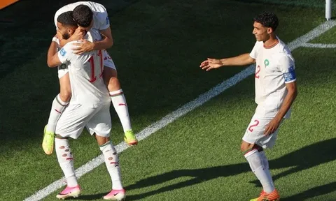Morocco lập kỷ lục 6 trận bất bại liên tiếp tại vòng bảng World Cup