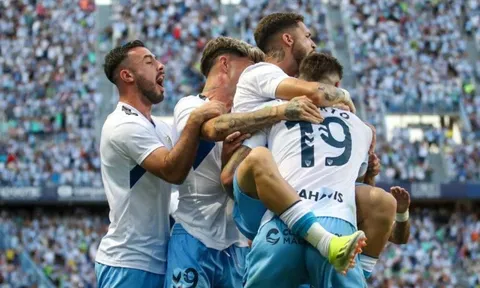 Malaga chính thức trở lại La Liga sau 8 năm chờ đợi