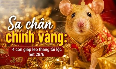 Sa chân chĩnh Vàng, 4 con giáp leo thang tài lộc hết 28/6