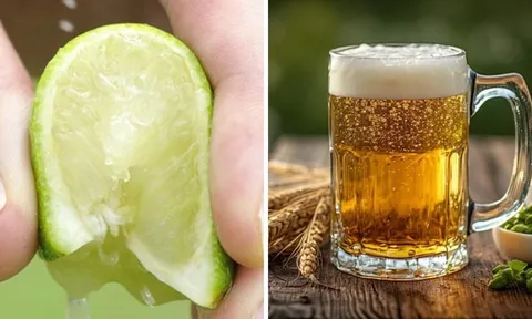Tại sao bạn nên vắt vài giọt chanh tươi vào cốc bia?