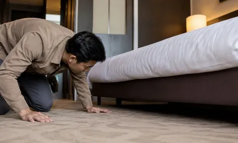Vì sao bạn nên kiểm tra gầm giường ngay khi nhận phòng khách sạn? Nhiều người bỏ qua nhưng rủi ro không hề nhỏ