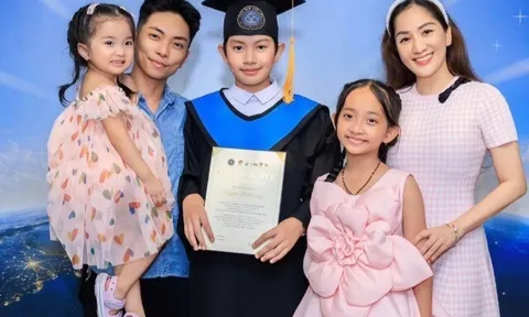Con trai đầu lòng của Khánh Thi - Phan Hiển tốt nghiệp cấp 1: Đã cao gằng bằng bố, tài năng đẳng cấp thế giới