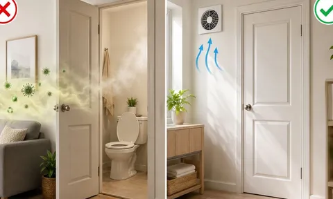 Cửa nhà vệ sinh nên đóng hay mở khi không dùng, chuyện tưởng nhỏ mà không nhỏ