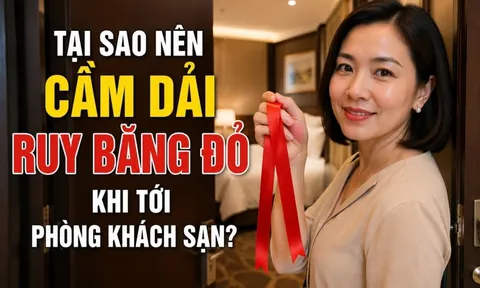Tại sao nên cầm dải ruy băng đỏ khi tới phòng khách sạn?