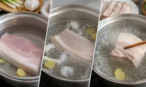 Nên luộc thịt từ nước sôi hay nước lạnh? Đầu bếp tiết lộ cách giúp thịt ngọt ngon, không thâm không khô