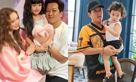 Nhã Phương bận rộn "phân xử" khi có 3 con, quý tử Hope là bản sao của bố Trường Giang, giống từ cái vuốt tóc