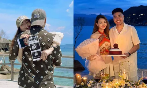MC Mù Tạt mang thai con đầu lòng sau đám cưới tháng 3, cầu thủ Đức Huy tự hào khoe "năm nay lãi to"