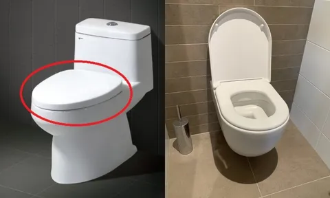 Khi đi vệ sinh trước khi xả nước nên đóng nắp bồn cầu hay mở nắp