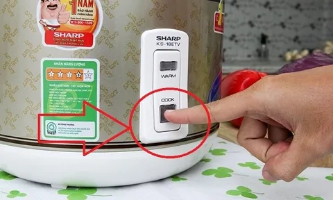 Vì sao khi nấu cơm ta thường bật nút cook hai lần: Bấm 1 lần được không?