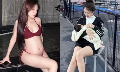 Nữ sinh Phú Thọ sinh xong mặc bikini khoe body nuột nà giữa biển, con gái thừa hưởng nét xinh xắn từ mẹ hot girl
