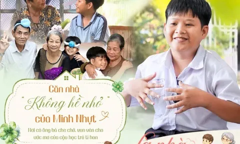Căn nhà “không hề nhỏ” của Minh Nhựt: Nơi có ông bà che chở, vun vén cho ước mơ của cậu học trò tí hon