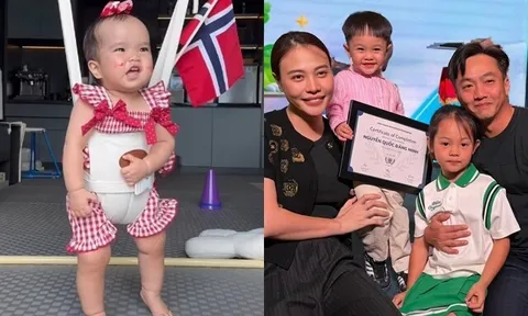 Sao Việt 24h: Con gái Ngô Thanh Vân cổ vũ đội bóng quê nội Na Uy dịp World Cup; Con trai Đàm Thu Trang ôm chị tình cảm