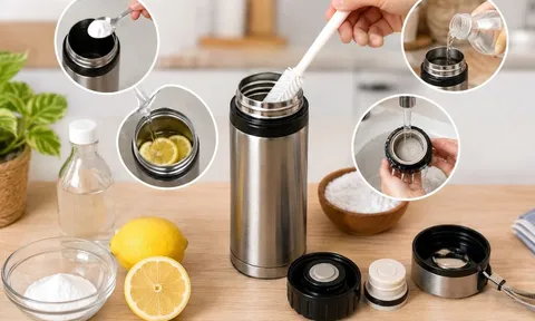 Bình giữ nhiệt có mùi hôi? 5 mẹo khử mùi cực nhanh không cần hóa chất mạnh