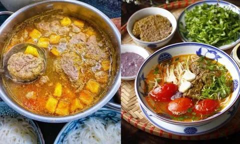 Cách nấu bún riêu cua Hà Nội chuẩn vị, thịt cua đóng tảng, nước dùng ngọt thanh, không tanh