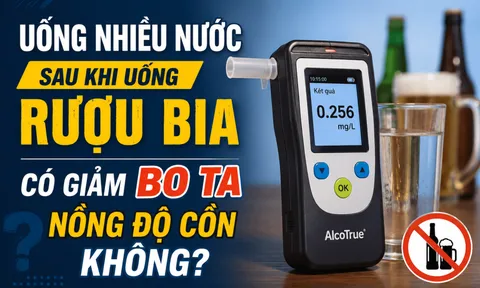 Uống nhiều nước sau khi uống rượu bia có giảm nồng độ cồn không?