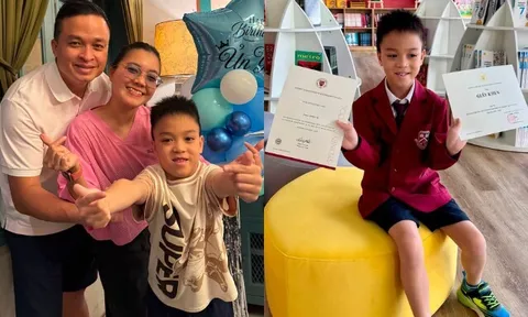 Trưởng nhóm Mắt Ngọc cưới bác sĩ, đợi 8 năm mới có con, nay tự hào quý tử duy nhất làm "người đàn ông của gia đình"