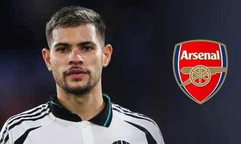 Arsenal cân nhắc chi 55 triệu bảng chiêu mộ Bruno Guimaraes