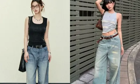 Áo ba lỗ, áo thun và quần ống rộng: Công thức mặc đẹp mùa hè vừa mát mẻ vừa thanh lịch