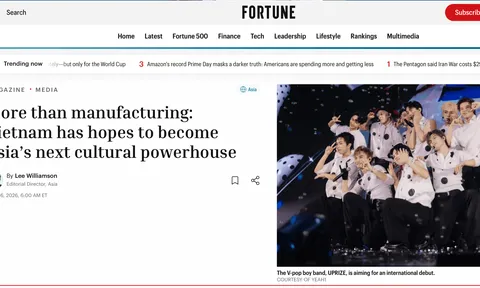 Tờ Fortune (Mỹ) đánh giá cao tiềm năng công nghiệp văn hóa Việt, gọi tên YeaH1 và liên doanh SYE