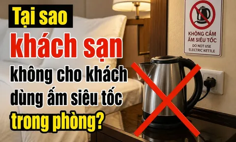Tại sao khách sạn không cho khách dùng ấm siêu tốc trong phòng?