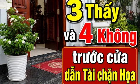 3 Thấy và 4 Không trước cửa dẫn Tài chặn Họa
