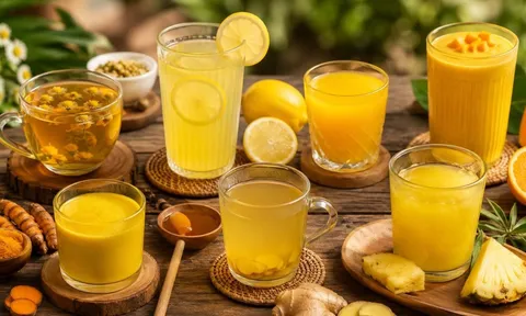 7 loại nước uống màu vàng dễ làm, nguyên liệu dễ kiếm, hỗ trợ dưỡng nhan từ bên trong