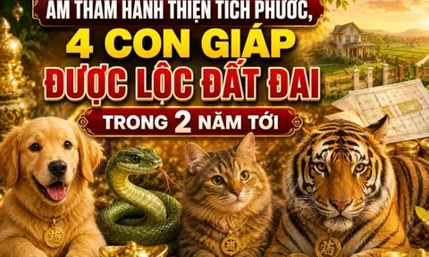 Âm thầm hành thiện tích phước, 4 con giáp được lộc đất đai trong 2 năm tới
