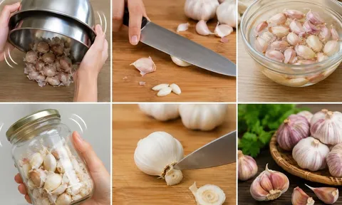 Mẹo bóc tỏi nhanh chỉ trong vài phút: 6 cách đơn giản giúp tiết kiệm thời gian vào bếp