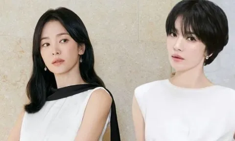 Song Hye Kyo ghi điểm với kiểu áo thanh lịch, mặc đi làm hay dạo phố đều đẹp