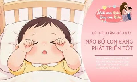Bé thích làm 3 điều này là tín hiệu đáng mừng, cho thấy não bộ đang "tăng tốc" phát triển