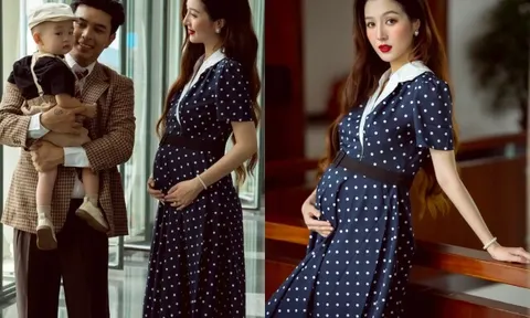 Vợ Hồ Quang Hiếu hạnh phúc báo tin mang bầu lần 2, quyết tâm cùng chồng ca sĩ "3 năm sinh 2 bé"